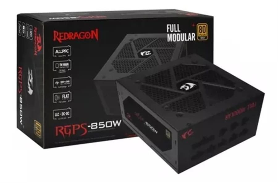 Fuente 850W Redragon Ps010 80+ Gold (MODULAR)