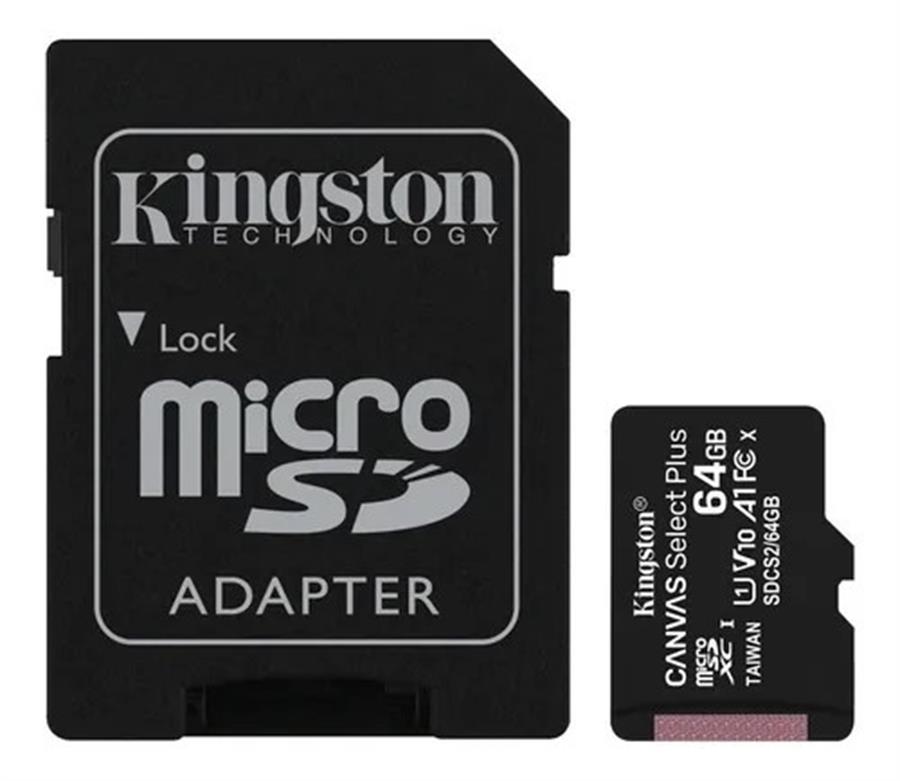 Memoria Microsd Kingston 64Gb C-10 100Mb/S