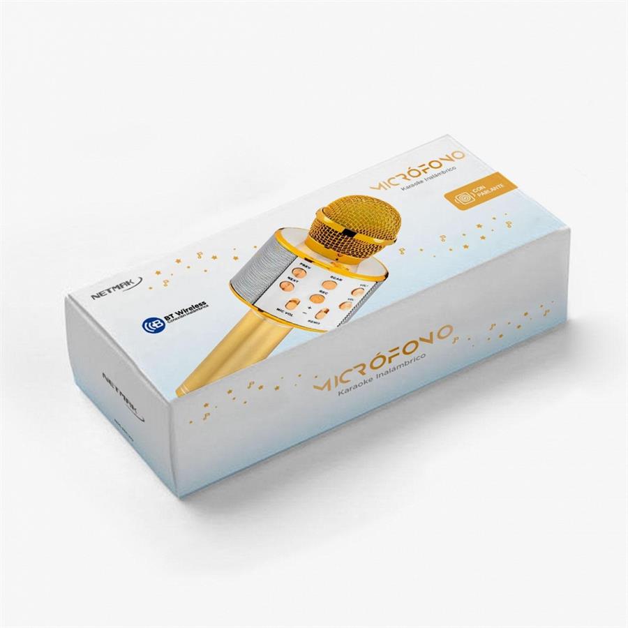 Microfono Netmak Nm-Mc 20 Karaoke Bt Parlante