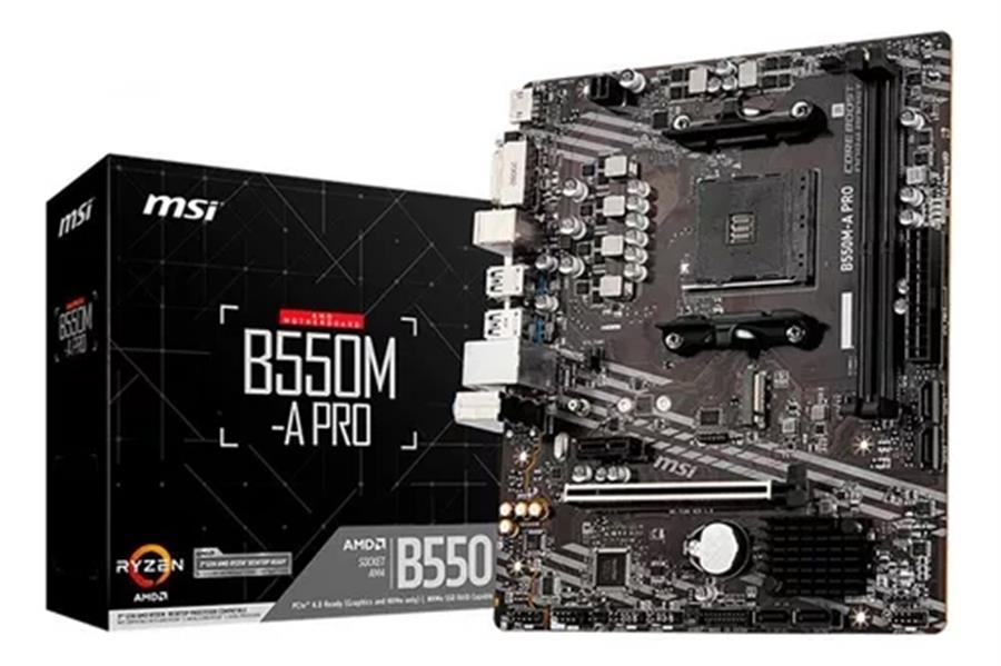 Motherboard Socket Am4 B550m-A Pro Msi