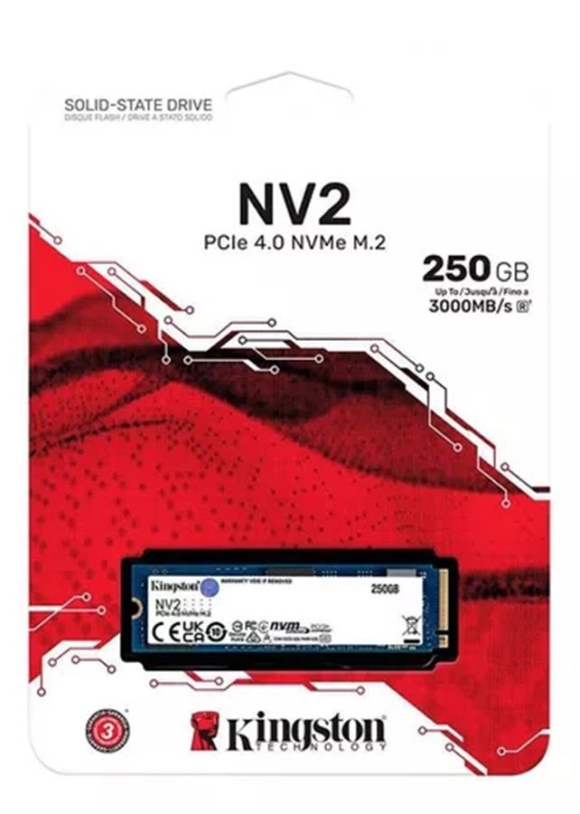 Disco Ssd M2 250 Gb Kingston Nvme 4.0