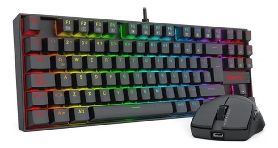 Teclado Mecanico + Mouse Redragon S145 (TEC K552rgb Y Mouse M724)