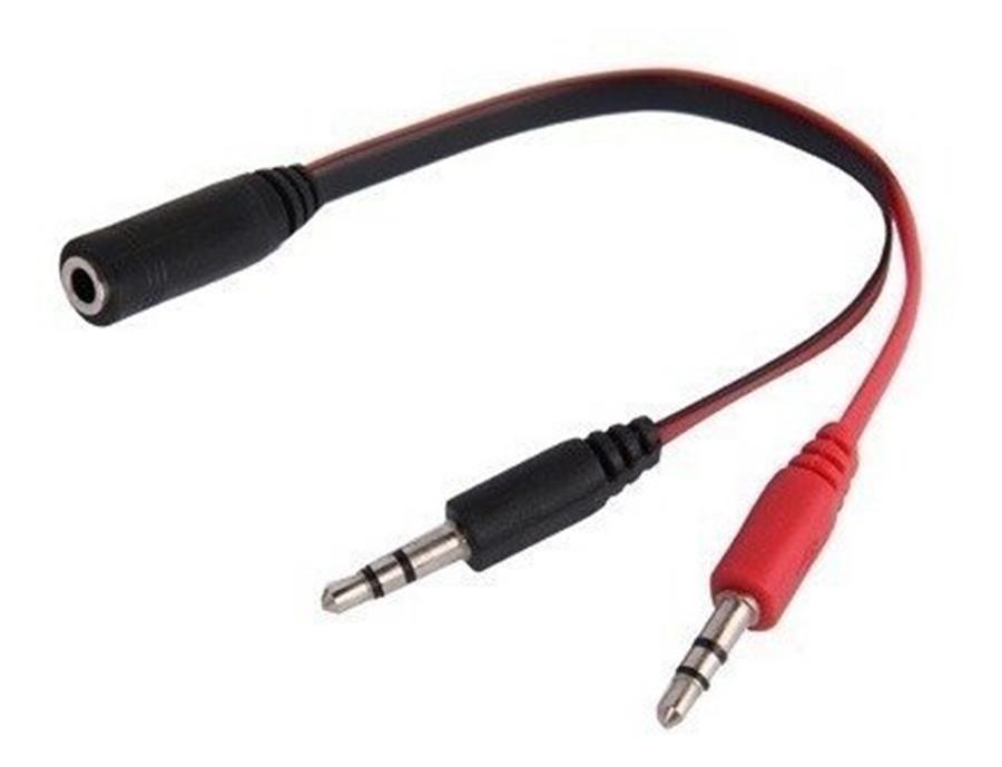Adaptador Audio Plug (H) A 2 Plug (M) C50 Netmak