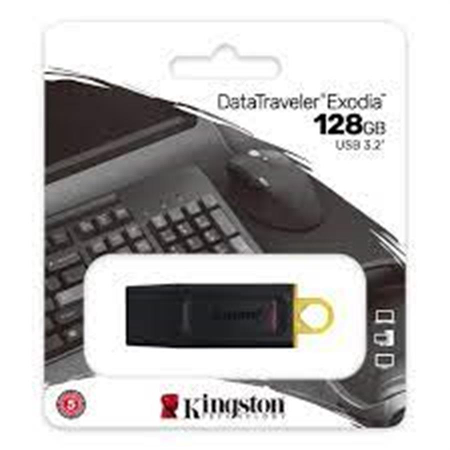 Pen Drive 128 Gb Kingston Dtx Exodia  3.2 - Negro