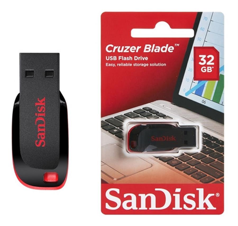 Pen Drive Sandisk 32Gb Blade