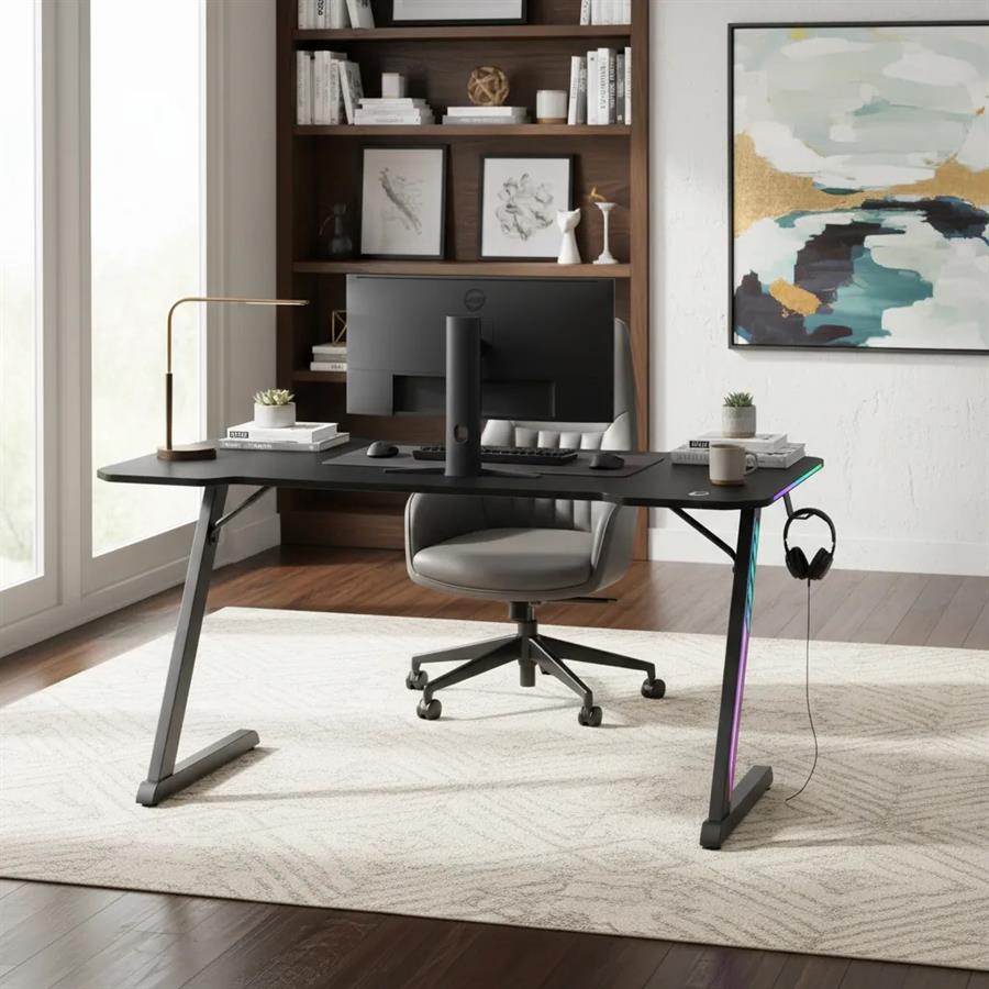 Escritorio Gamer Redragon Rgb Orbit/Soportes