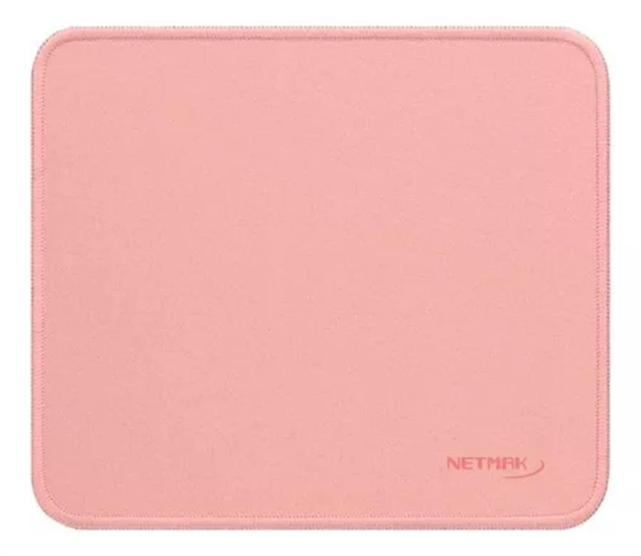 Pad Mouse Netmak Liso Rosa C/Borde Nm Pad3