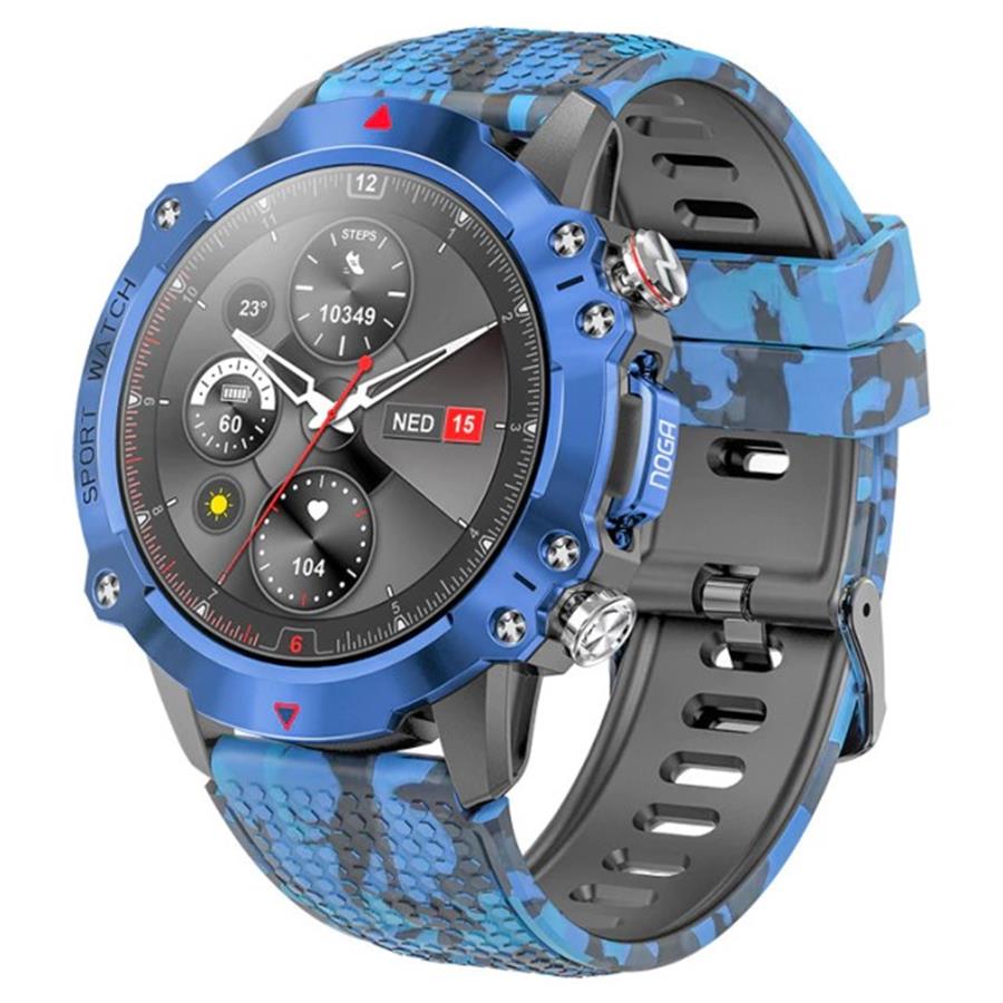 Reloj Smart Noga Sw20 Azul Camo (LLAMADAS-CARG Magnetica)